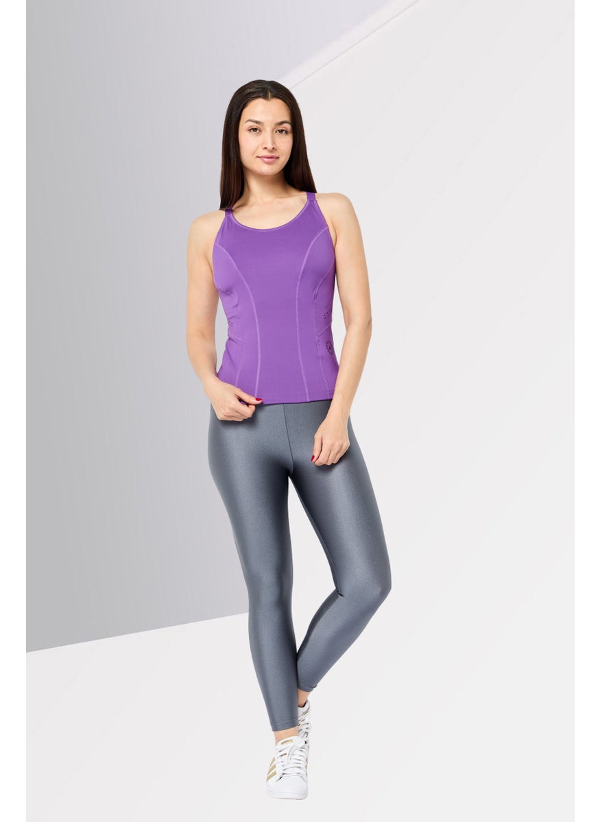 Women Sportswear Fit Sleeveless Training Tank Top, Purple