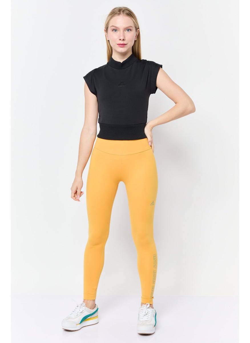 Women Sportswear Fit Short Sleeves Training T-Shirt, Black