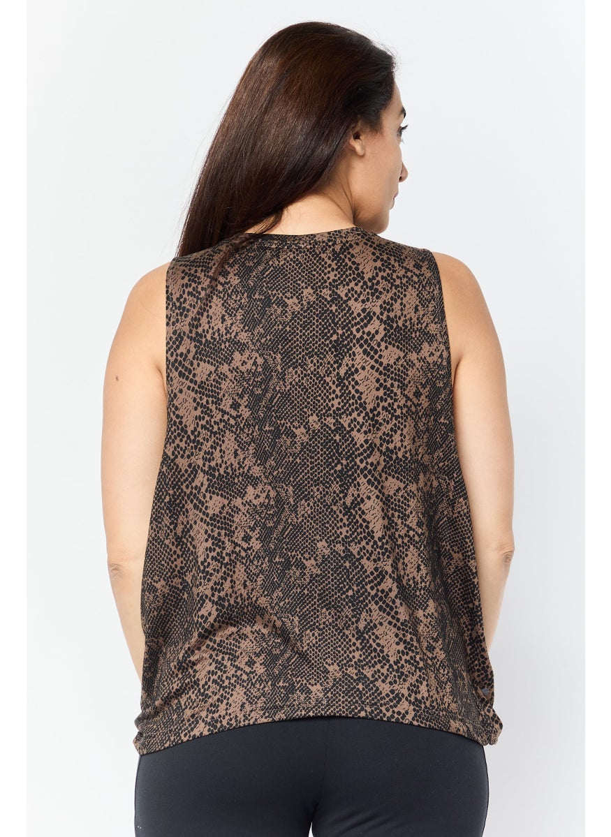 Women Loose Fit Sleeveless Training Tank Top, Multicolor