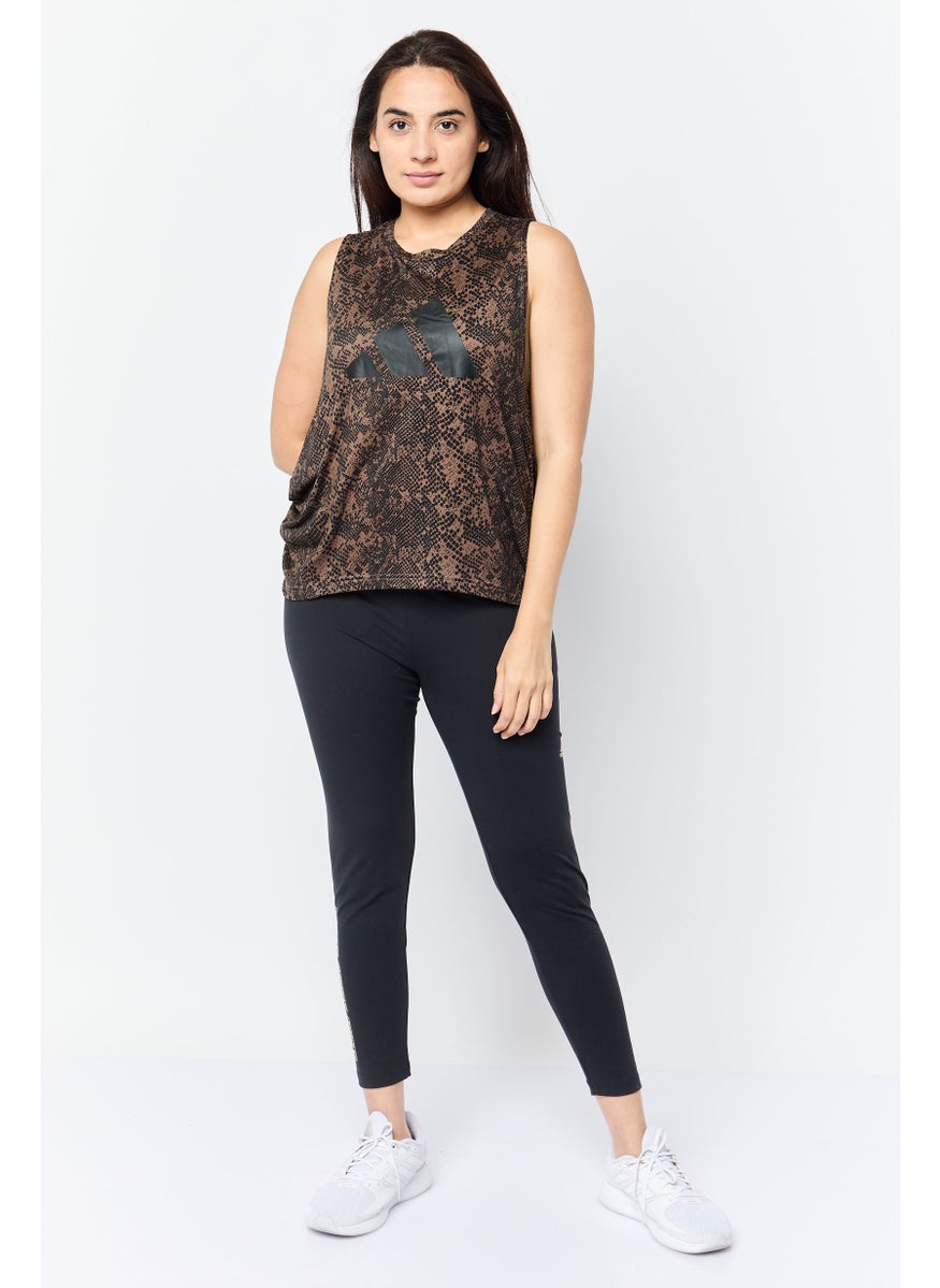 Women Loose Fit Sleeveless Training Tank Top, Multicolor