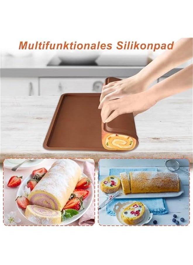 6 Pcs Silicone Sheets With Edge for 14 x 14 Trays, Non-stick Tray Liner for Excalibur Dehydrator, Reusable Mats Square Dryer for Jerky, Fruit, Meat, Herbs, Crackers