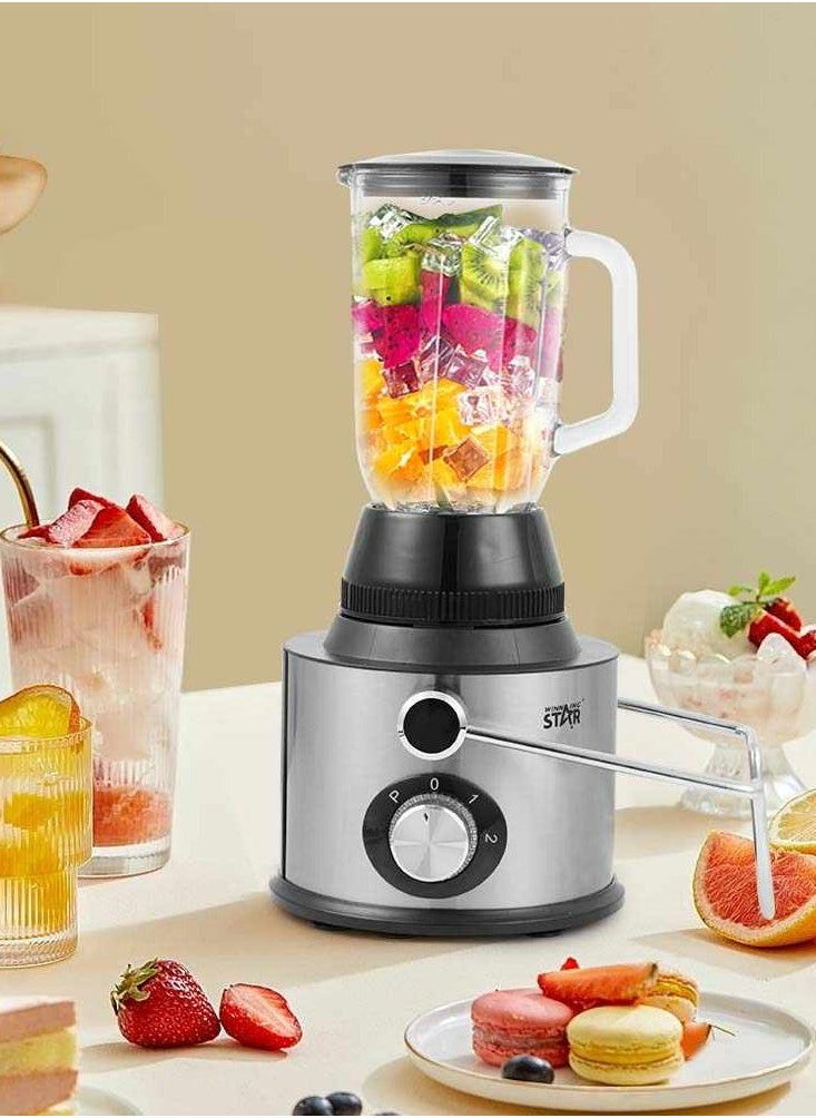 WINNING STAR ST-5556 4-in-1 Blender & Slow Masticating Juicer – 800W, Food Processor & Grinder, Large Capacity, Easy to Clean