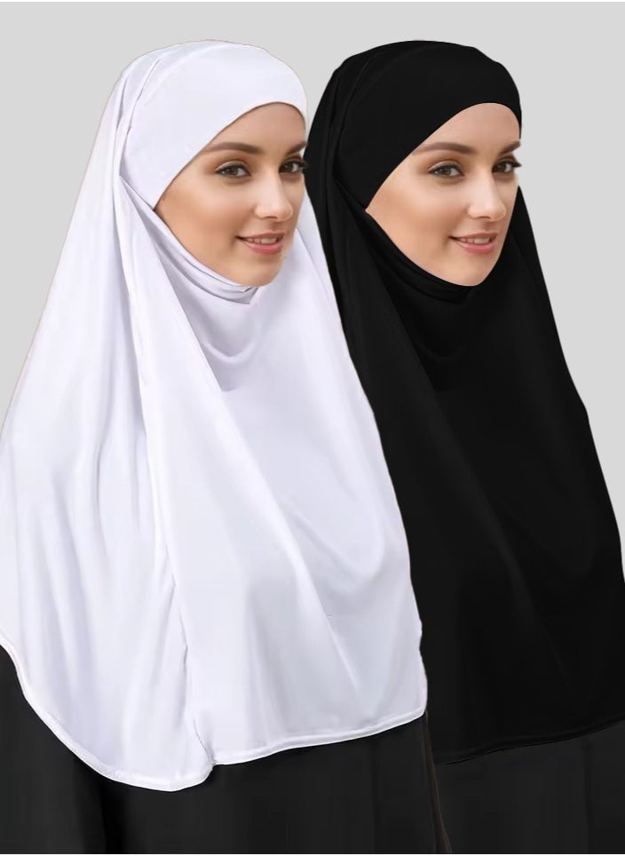 Black & White 8 Piece Abaya Essentials Set