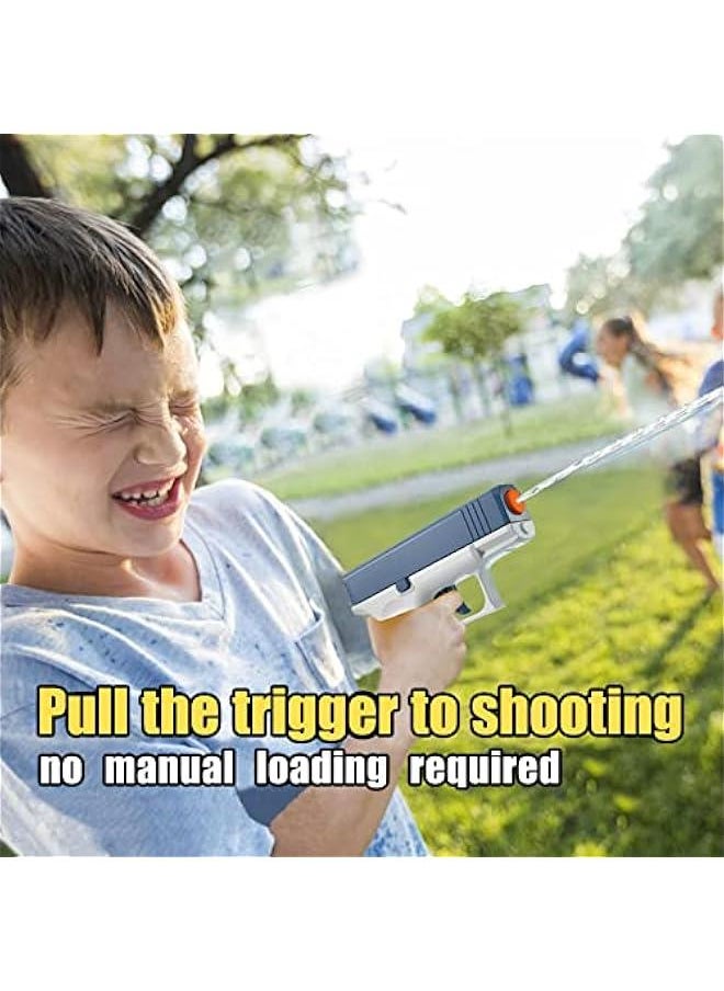 2 Pack Kids Squirt Guns - 100CC Water Blaster Soaker Pistol Toys for Boys Girls Toddlers, Ideal Summer Gifts for Swimming Pool Beach Outdoor Toys (Blue Pink)