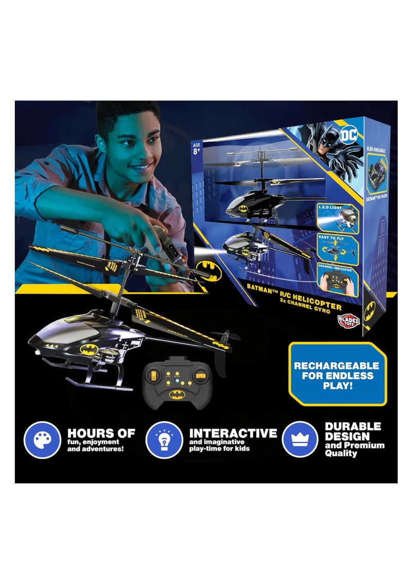 DC Batman RC Helicopter 2X Channel Gyro