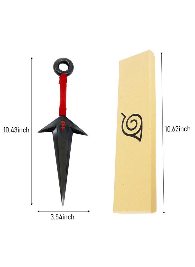 Zibuyu Naruto Kunai Cosplay Accessories Uchiha Itachi Cosplay Prop Pvc Kunai Japanese Ninja Training Tool Anime Merchandise Naruto (10.43 Inch) - Black