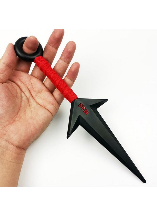 Zibuyu Naruto Kunai Cosplay Accessories Uchiha Itachi Cosplay Prop Pvc Kunai Japanese Ninja Training Tool Anime Merchandise Naruto (10.43 Inch) - Black