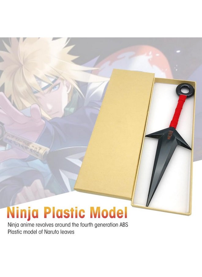 Zibuyu Naruto Kunai Cosplay Accessories Uchiha Itachi Cosplay Prop Pvc Kunai Japanese Ninja Training Tool Anime Merchandise Naruto (10.43 Inch) - Black