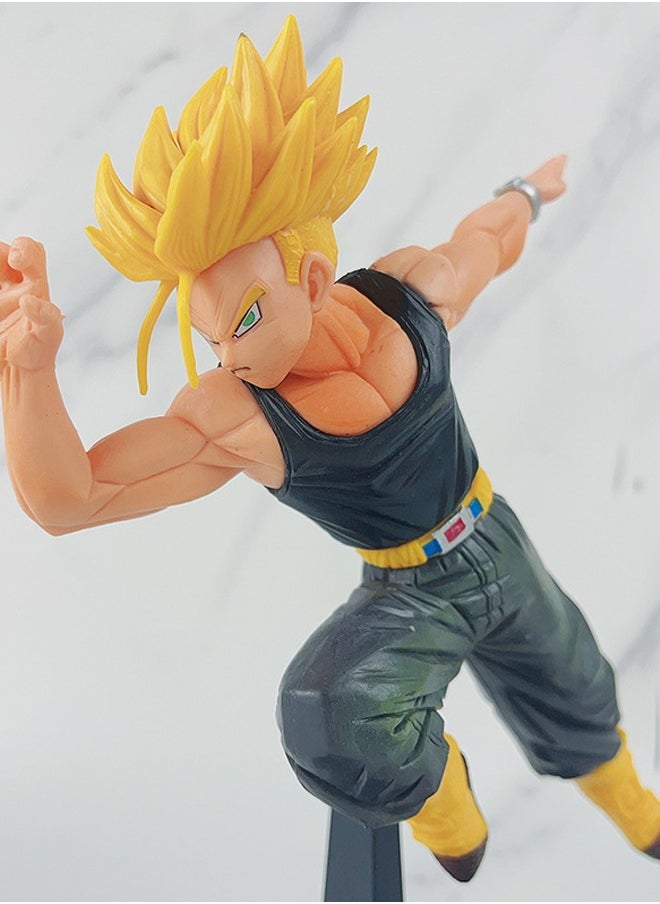 Dragon Ball Trunks Action Figure Decorative Resin Sculpture Home Decor Statue, Art Figurine Home Ornament Decoration for Office, Living Room, Bedroom, Book Shelf, TV Cabinet, Desktop
