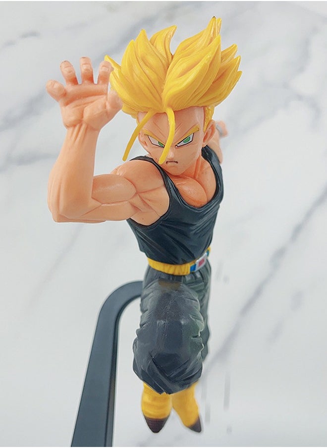 Dragon Ball Trunks Action Figure Decorative Resin Sculpture Home Decor Statue, Art Figurine Home Ornament Decoration for Office, Living Room, Bedroom, Book Shelf, TV Cabinet, Desktop