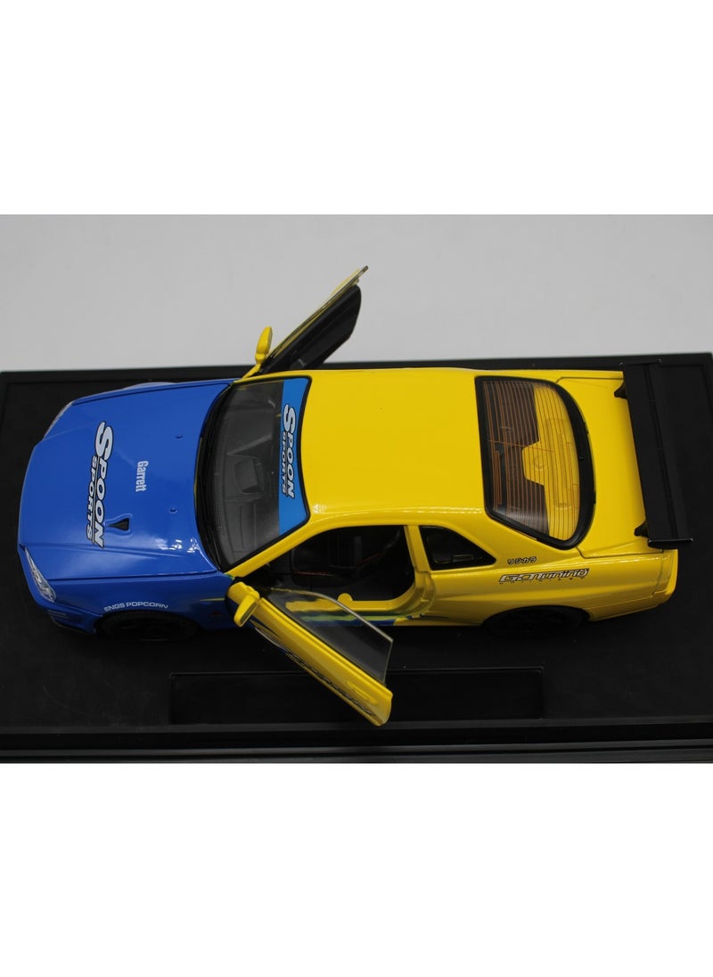 1:24 Scale Sports Car Diecast Model – Alloy Racing Toy with Sound & Light, Track Simulation Car for Kids & Collectors