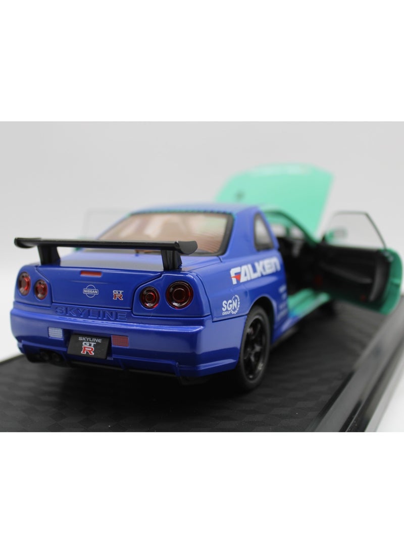 1:24 Diecast Metal Car Model – Alloy Sports Toy with Sound & Light, Track Racing Simulation Car for Kids & Collectors