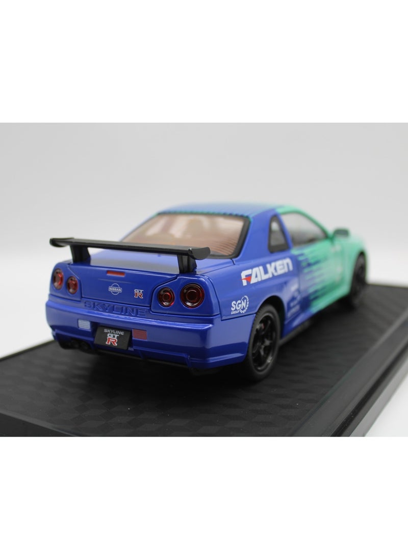 1:24 Diecast Metal Car Model – Alloy Sports Toy with Sound & Light, Track Racing Simulation Car for Kids & Collectors