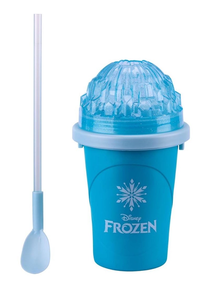 Chill Factor Disney Frozen Slushy Maker - Elsa | Reusable Cup | Homemade Frozen Slushies | Portable Slushy Maker | Squeeze Cup | DIY Milkshake Maker | Fun Gift for Kids