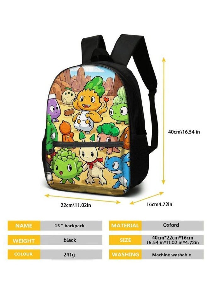 Cartoon three-piece schoolbag with zipper - 331