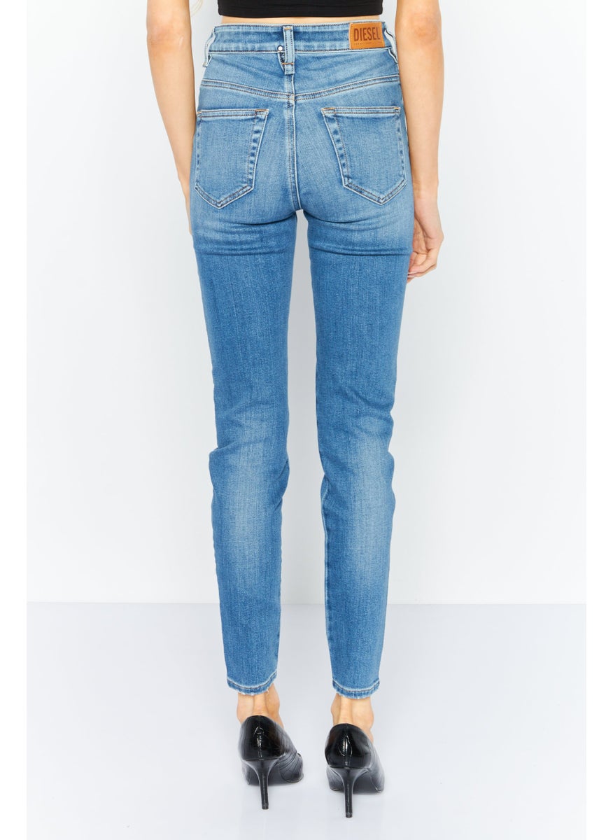 Women Super Skinny Fit Light Wash Stretchable Jeans, Blue