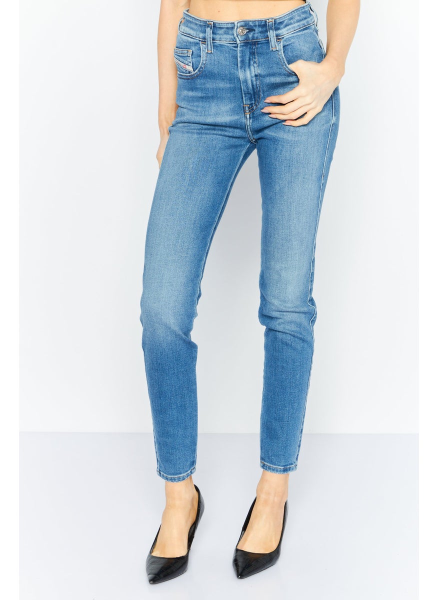Women Super Skinny Fit Light Wash Stretchable Jeans, Blue