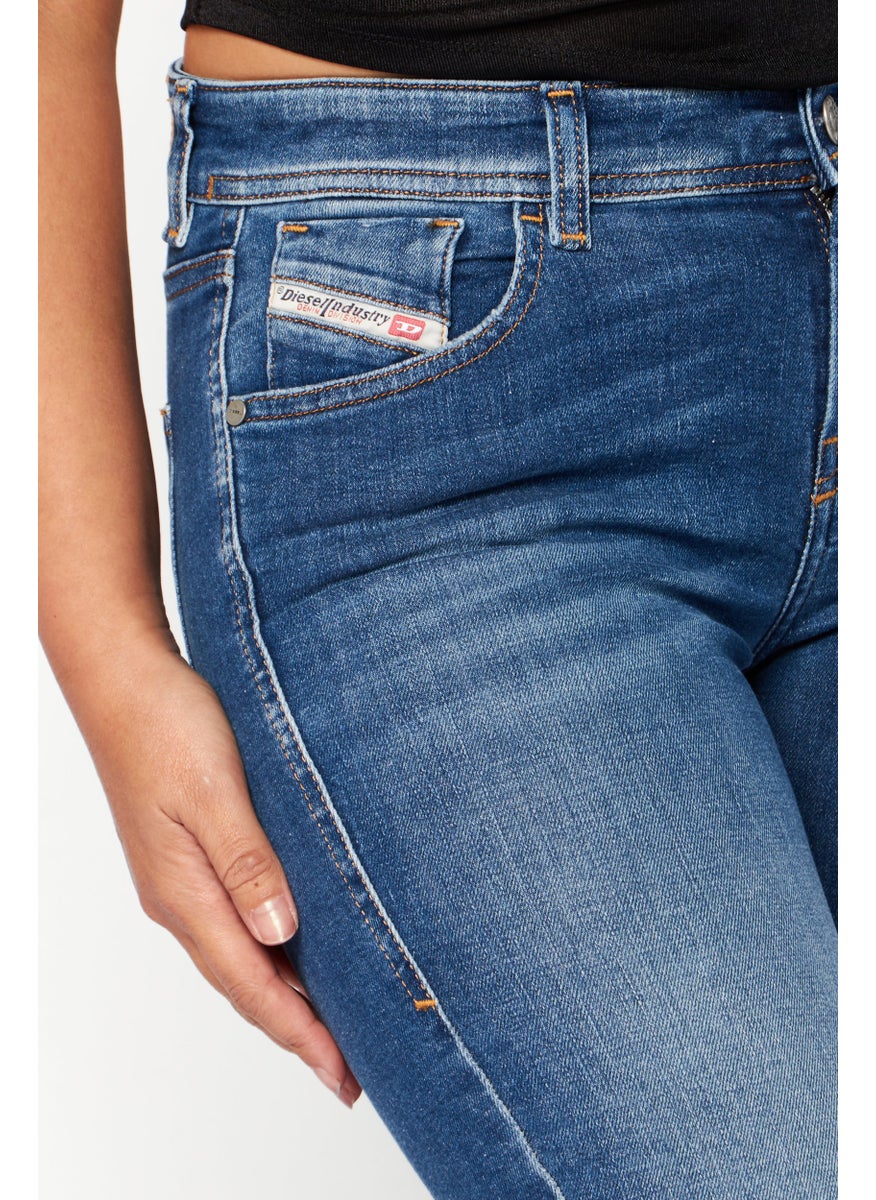 Women 2017 SLANDY Super Skinny Fit Wash Stretchable Denim, Blue