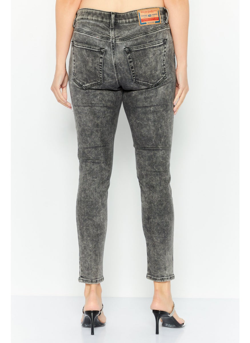 Women Skinny Fit Washed Stretchable Skinny Leg Denim, Black