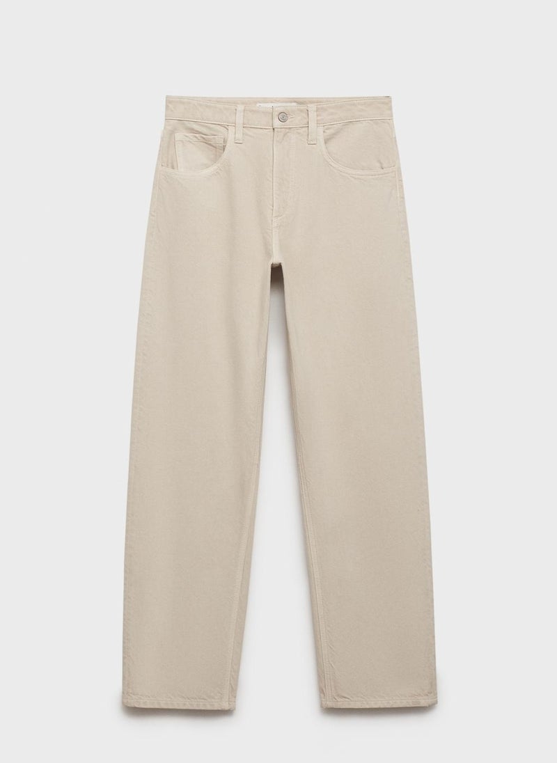 Casual High-Rise Balloon Jeans