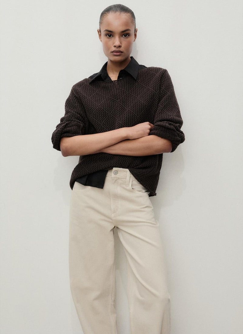 Casual High-Rise Balloon Jeans
