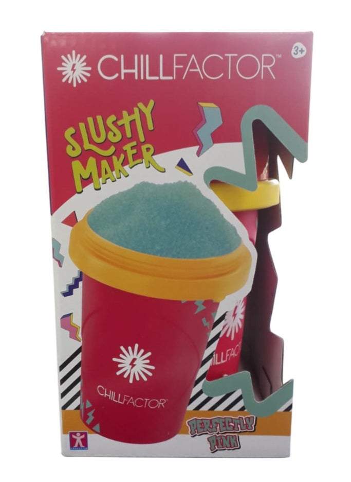 Chill Factor Slushy Maker, Assorted 1 Piece (Color May Vary)|Reusable Cup | Homemade Frozen Slushies | Portable Slushy Maker | Squeeze Cup | DIY Milkshake Maker | Fun Gift for Kids