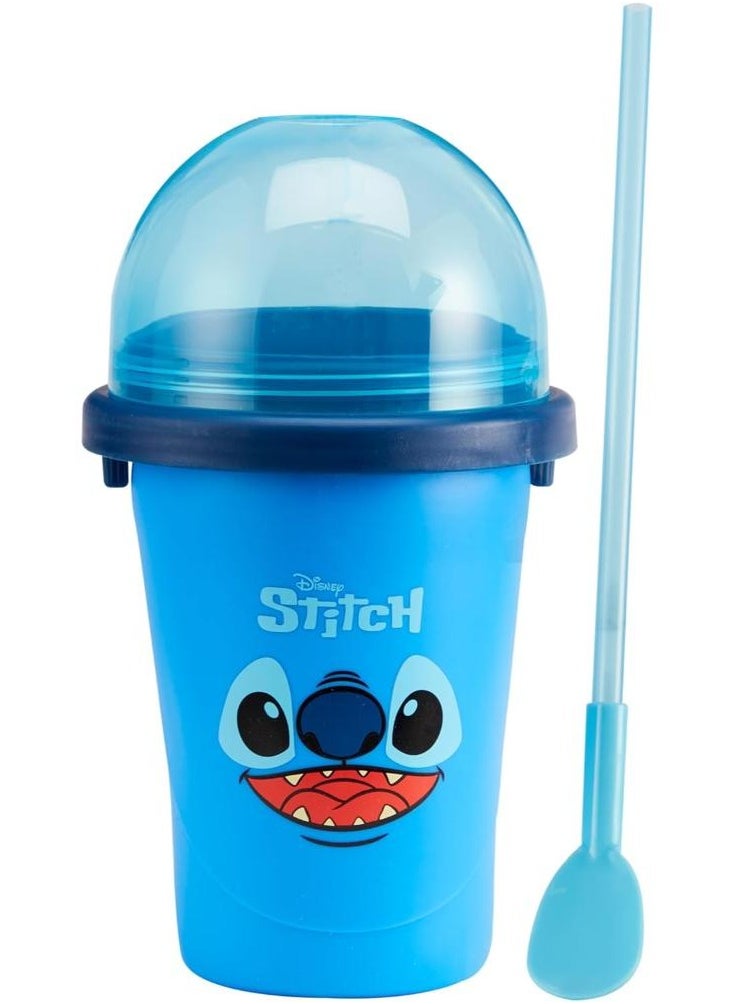 Chill Factor Disney Stitch Slushy Maker - Stitch | Reusable Cup | Homemade Frozen Slushies | Portable Slushy Maker | Squeeze Cup | DIY Milkshake Maker | Fun Gift for Kids