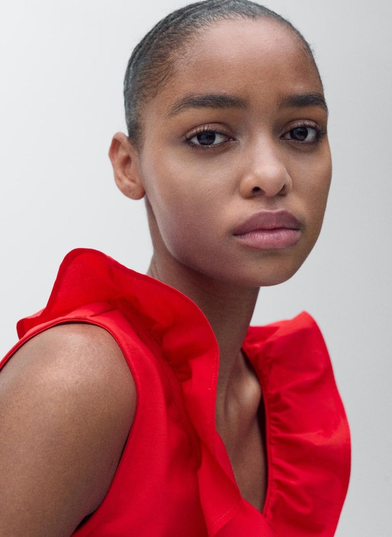 Cotton Top With Ruffles
