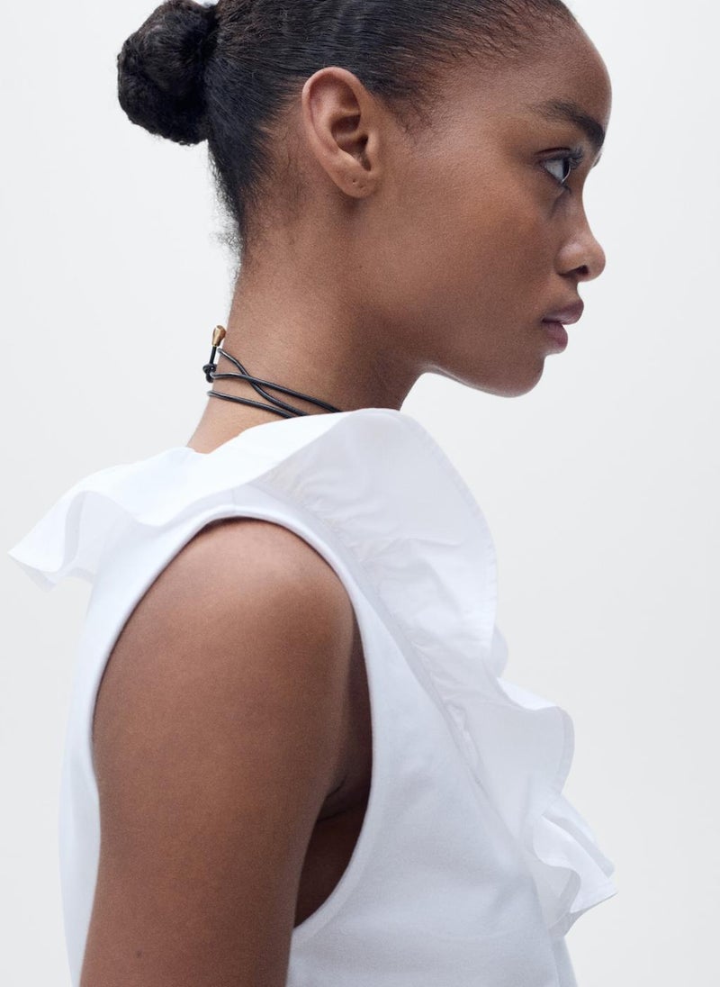 Cotton Top With Ruffles