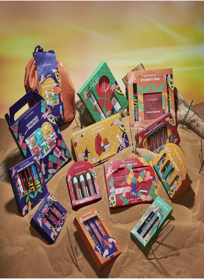 Sephora Collection It’s Glowtime! Radiant Glow Essentials Set – Hydrating, Illuminating Makeup & Skincare Must-Haves for a Dewy Look