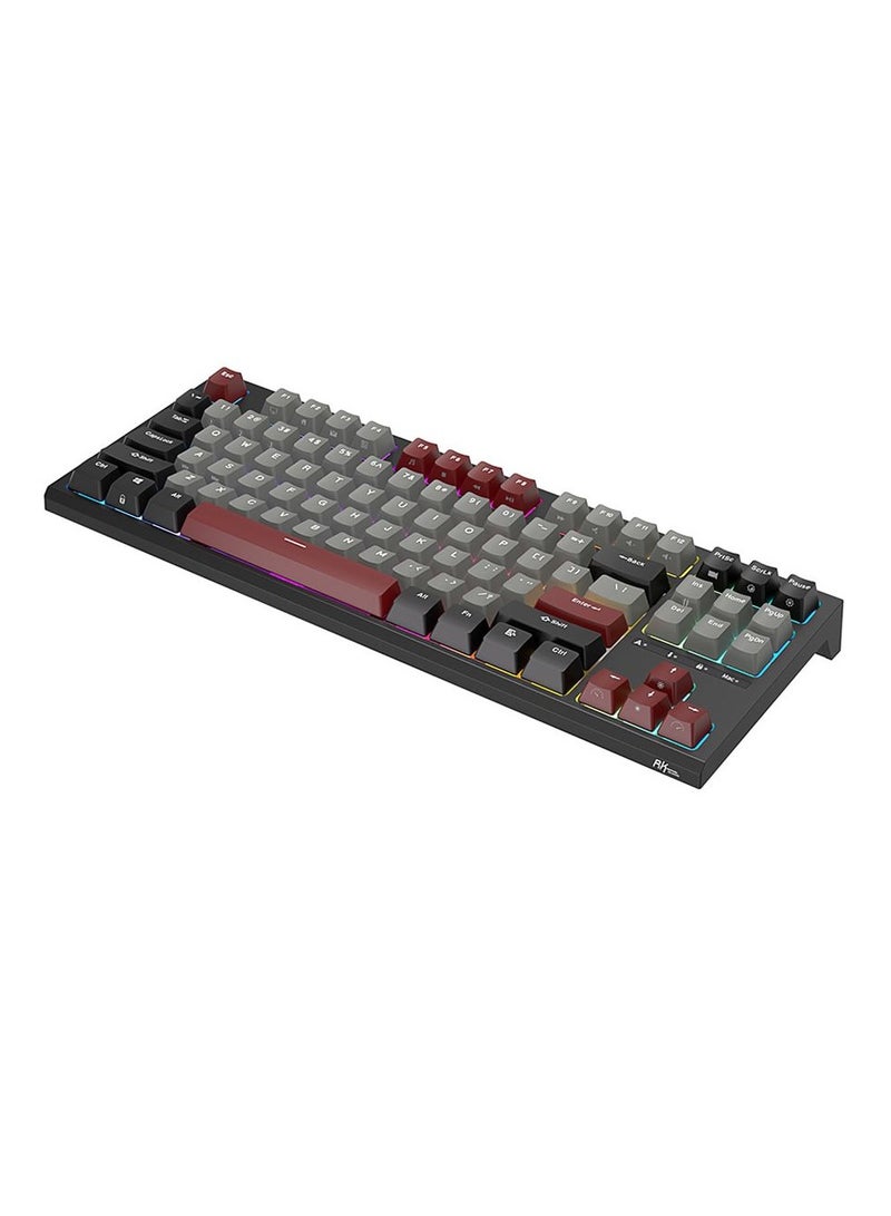 Royal Kludge RK-R87 Single-Mode RGB 87 Keys Hot Swappable Mechanical Keyboard Black (Blue Switch)