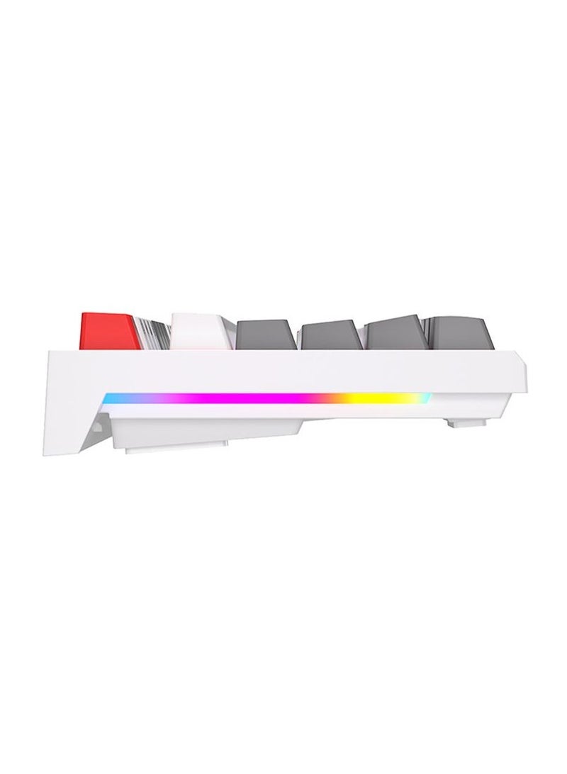 Royal Kludge RK R87 Wired TKL RGB Hot-Swappable Gaming Keyboard White - Brown Switch
