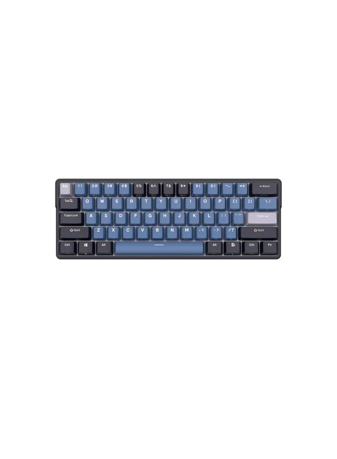 Royal Kludge RK61PLUS Tri-Mode RGB 61 Keys Hot Swappable Mechanical Keyboard Black (Brown Switch)