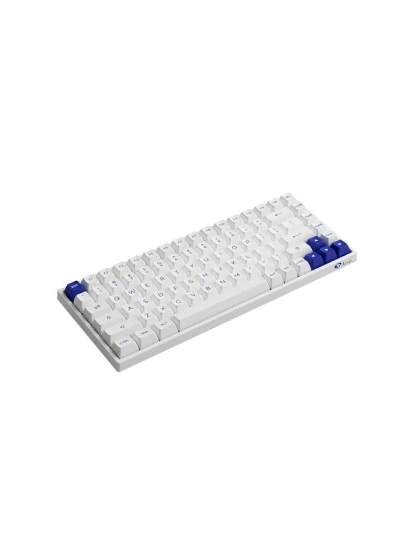 AKKO 3084B Plus White & Blue Multi-Mode Keyboard - V3 Cream Yellow