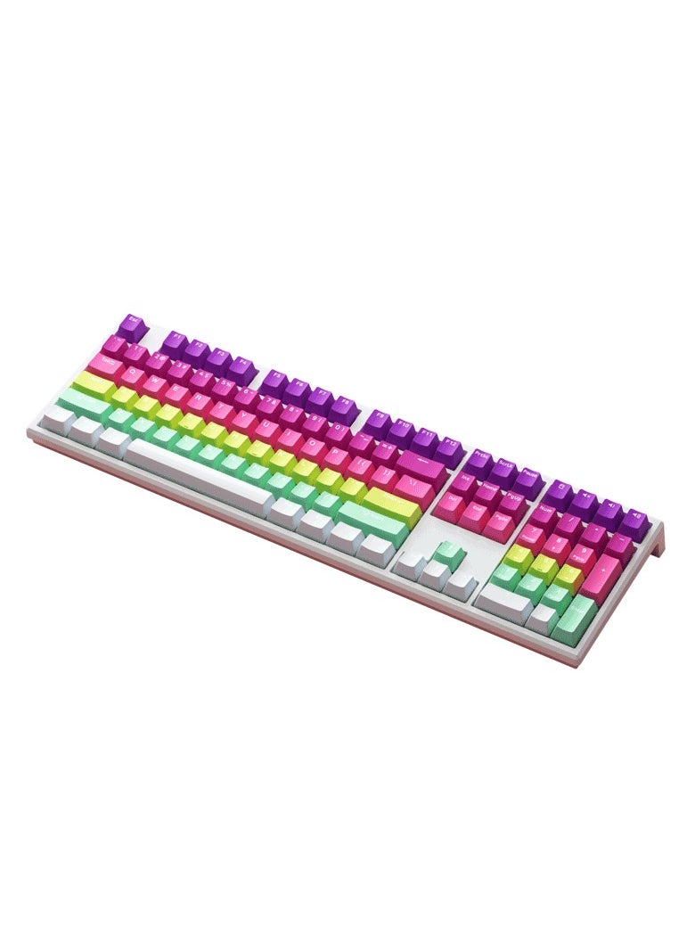 AKKO MonsGeek MG108B Rainbow Multi-Mode Wireless Keyboard - TTC Golden Red