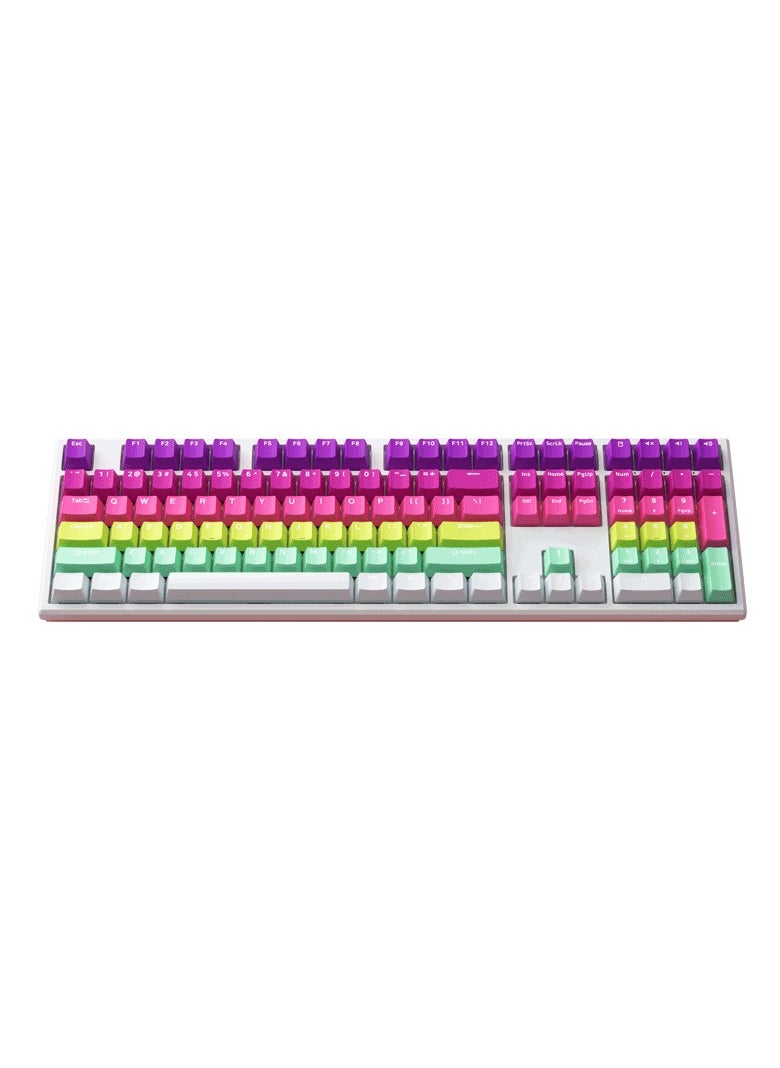 AKKO MonsGeek MG108B Rainbow Multi-Mode Wireless Keyboard - TTC Golden Red