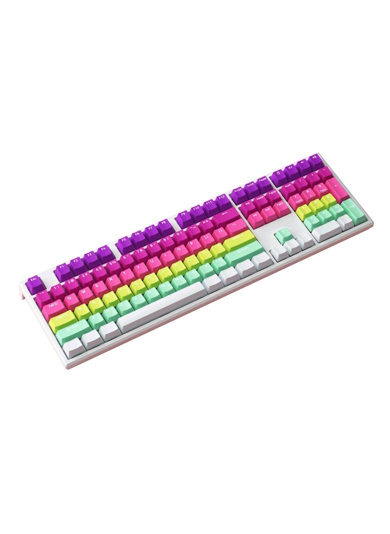 AKKO MonsGeek MG108B Rainbow Multi-Mode Wireless Keyboard - TTC Golden Red