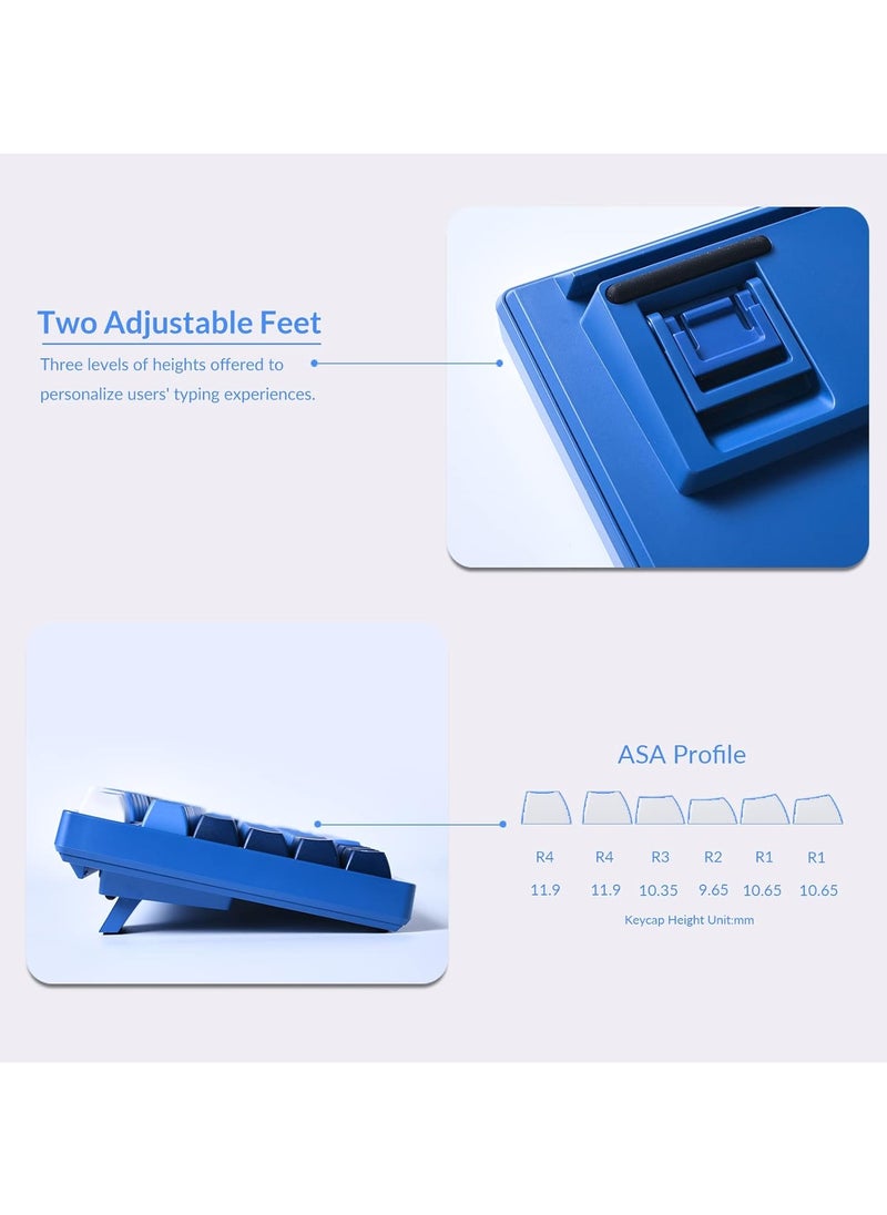 AKKO 3098B Ocean Star Multi-Mode RGB Keyboard - Cream Yellow Pro