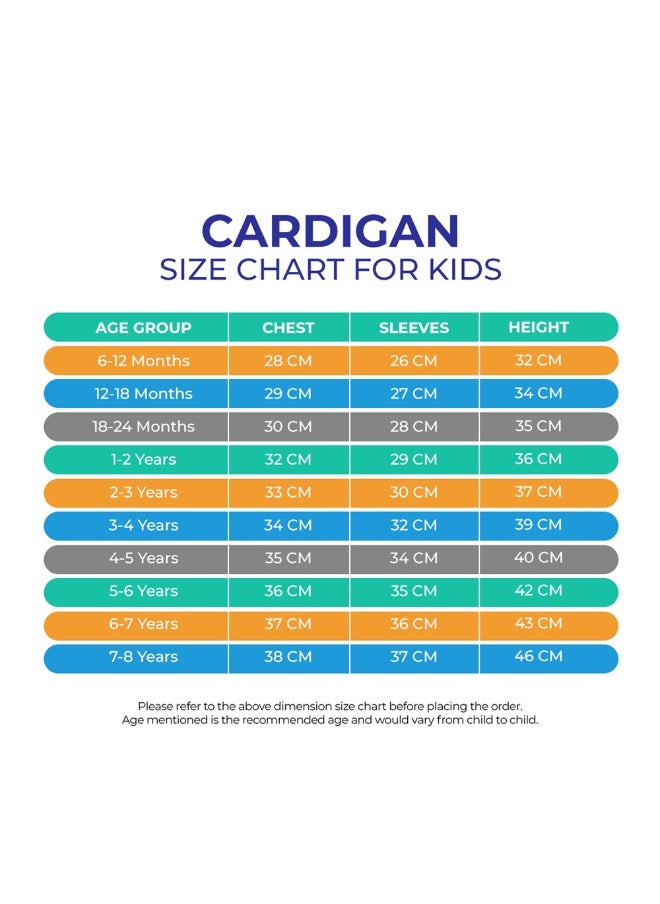 Kids Grey & Light Blue Dino Cardigan Sweater with 3d Tail Applique