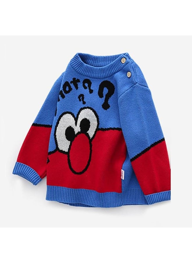 Blue Monster Theme Cardigan/Warmer/Sweater for Toddlers & Kids