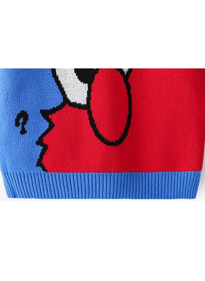 Blue Monster Theme Cardigan/Warmer/Sweater for Toddlers & Kids