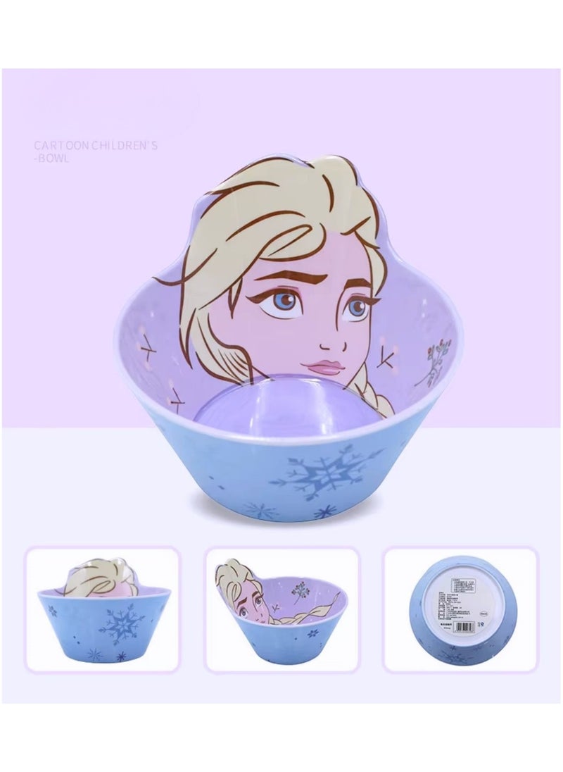 Frozen Elsa Melamine Bowl for Children – Durable and BPA Free 650ml