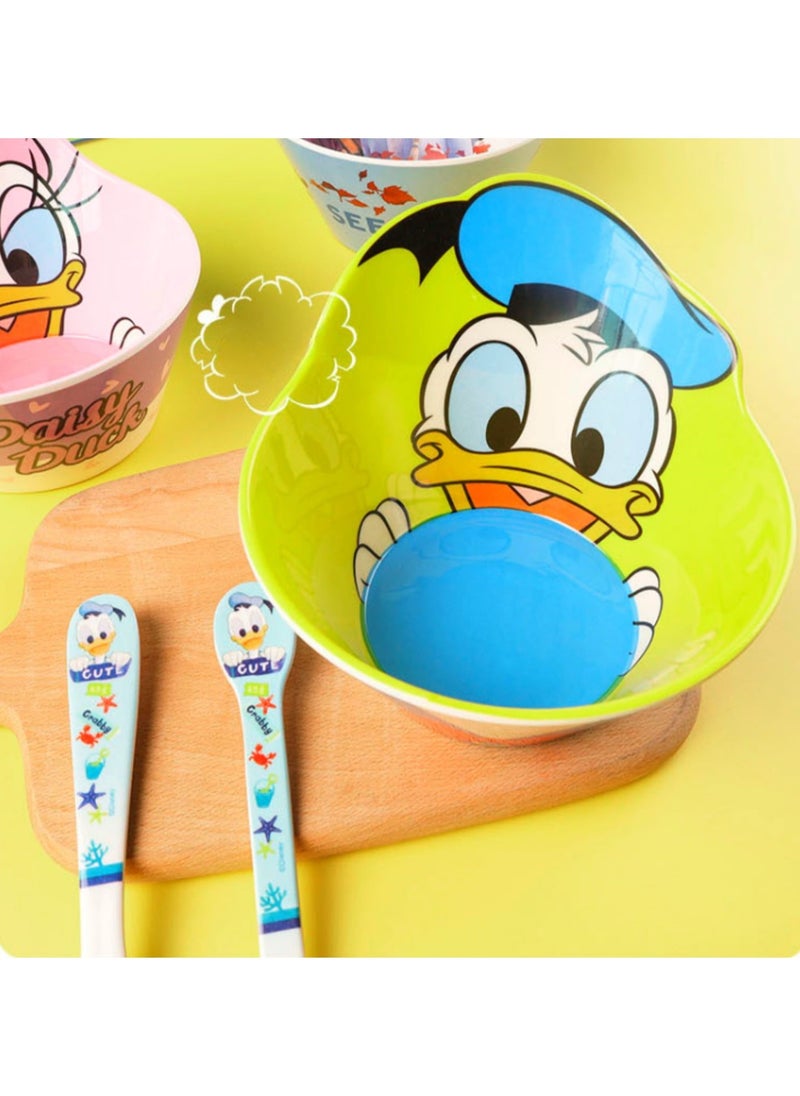 Donald Duck Shaped Kids Bowl – Fun & Colorful Cartoon Character, Durable & BPA-Free, Perfect for Fun Mealtimes