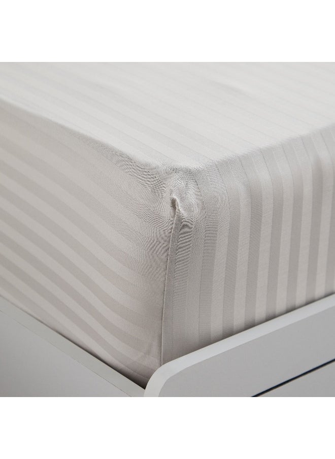 Hamilton Satin Stripe Queen Fitted Sheet - 150x200+36 cm