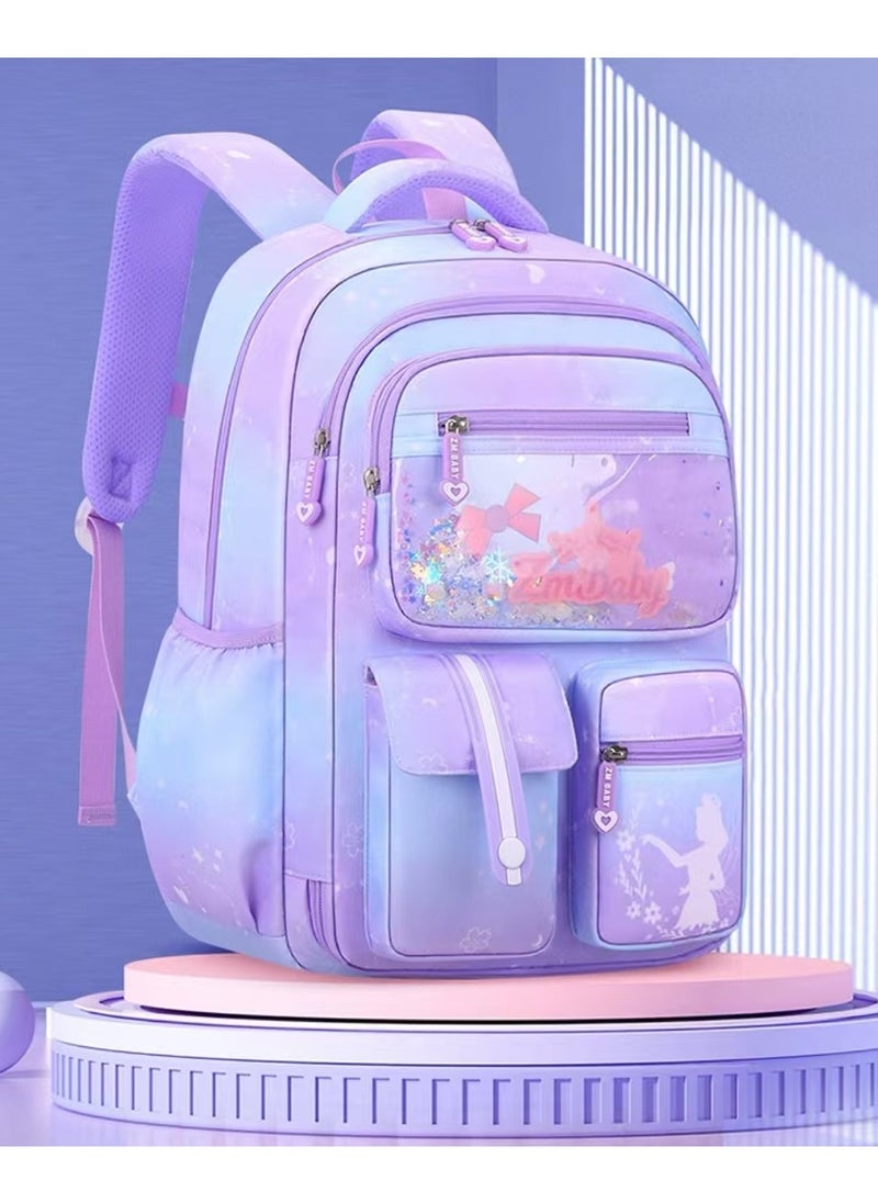 SIJINIAO - New Girls' Backpack, Girls' Backpack, Children's Primary School Backpack,