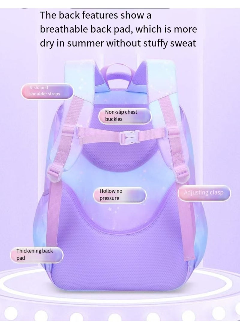 SIJINIAO - New Girls' Backpack, Girls' Backpack, Children's Primary School Backpack,