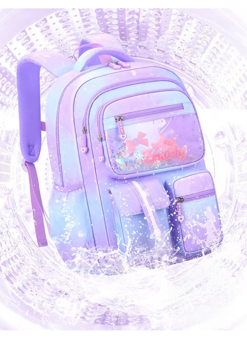SIJINIAO - New Girls' Backpack, Girls' Backpack, Children's Primary School Backpack,