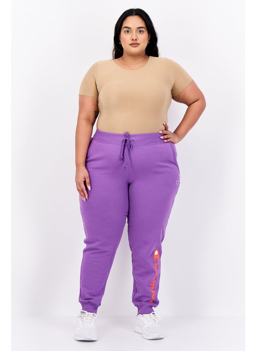 Women Plus Size Outdoor Sweatpants, Violet