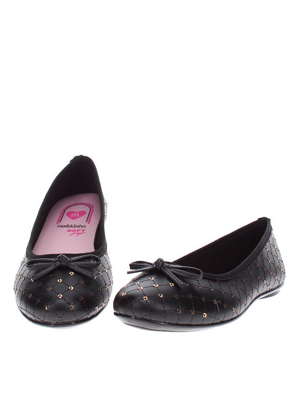 Molekinha Girls Ballerinas Black | Made In Brazil
