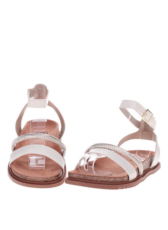 Molekinha Girls Sandals With Back Strap Gold | Made In Brazil